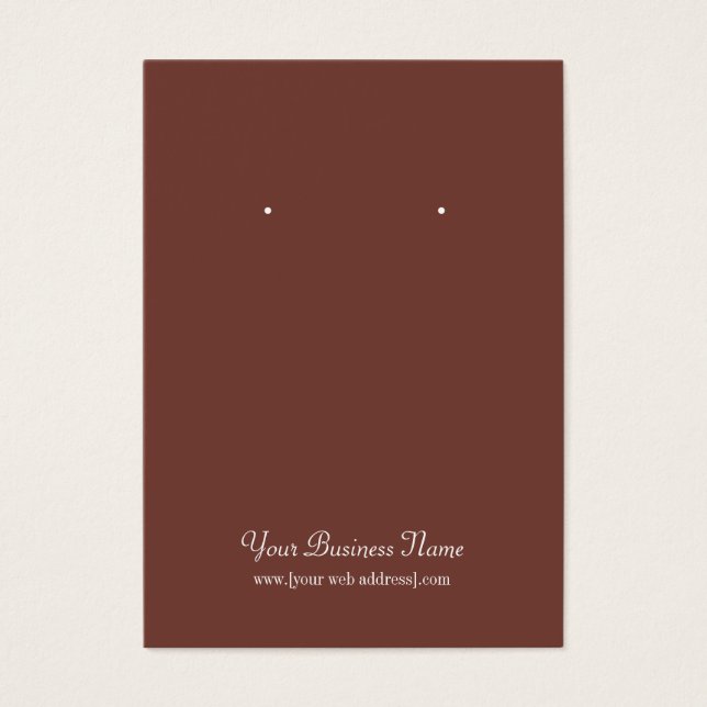 Carte de lecture Brown simple personnalisée (Devant)