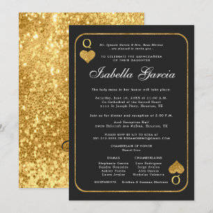 Carte de lecture Parties scintillant or   Las Vega