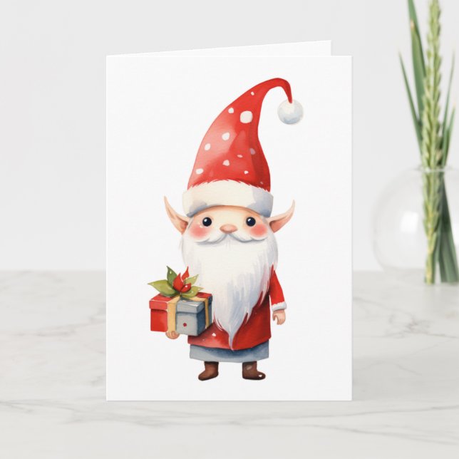 Carte de l'elfe de l'atelier du Père Noël (Devant)