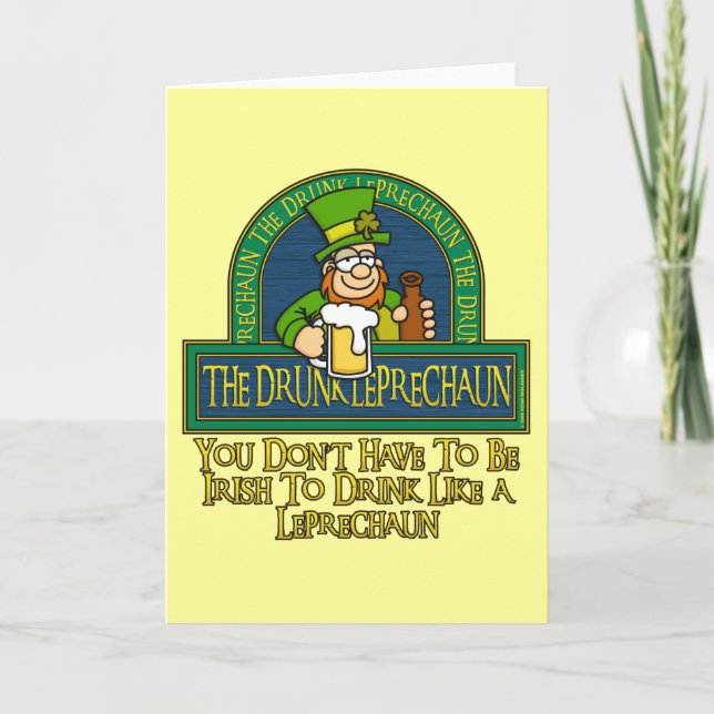 Carte de Leprechaun ivre (Devant)