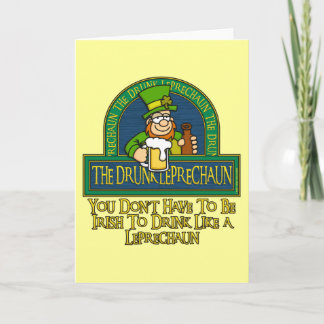 Carte de Leprechaun ivre