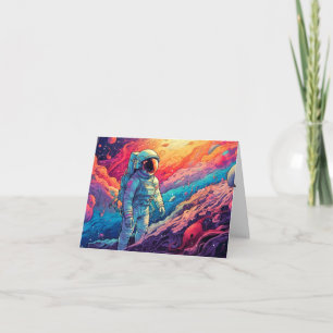 Carte De l'espace et au-delà du dessin Anniversaire