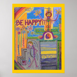 Carte de l'esprit à cordes de Dieu V Poster