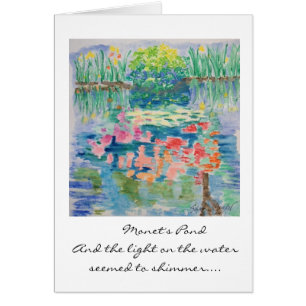 Carte de l'étang de Monet--Aquarelle par Susan