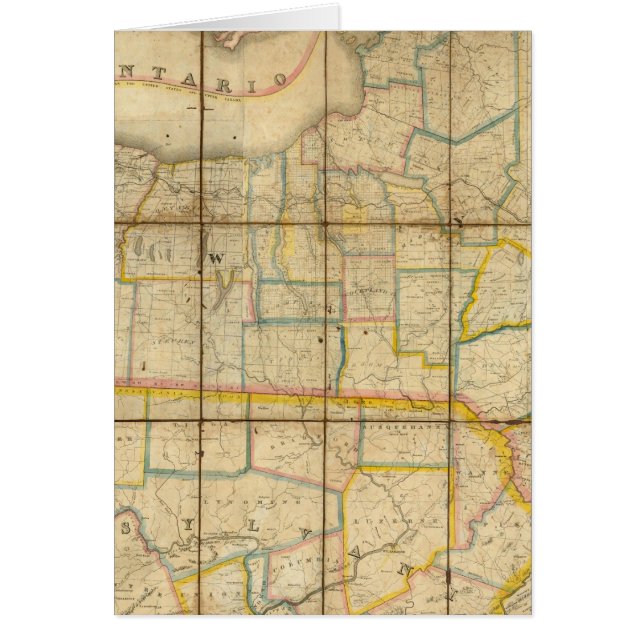 Carte de l'État de New York (Devant)