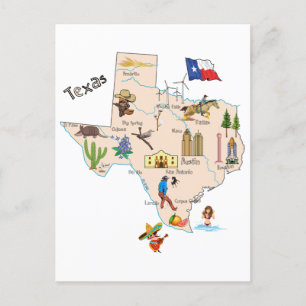 Carte de l'État du Texas