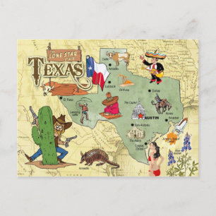 Carte de l'État du Texas