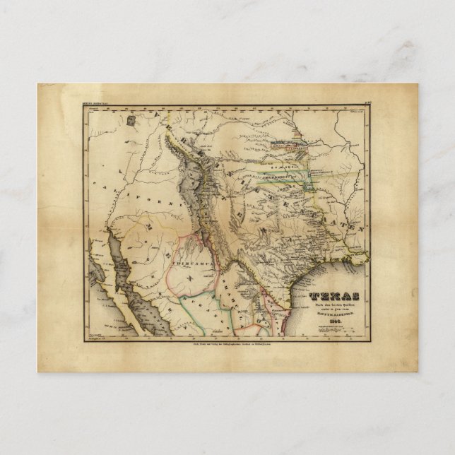 Carte de l'état du Texas (1846) (Devant)