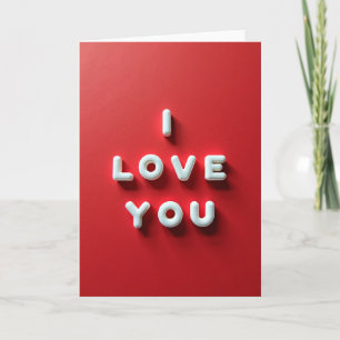 Carte de lettrage simple Je t'aime