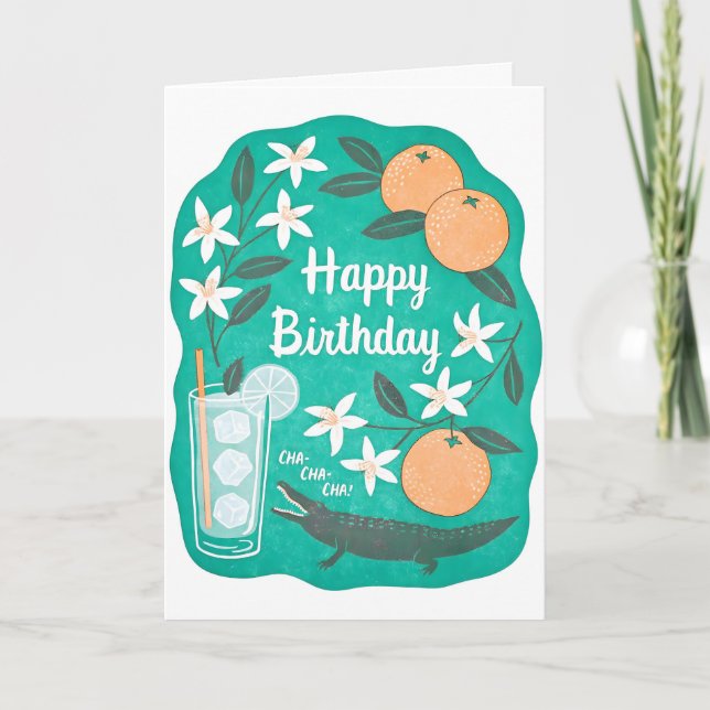 Carte de lettre Birthday Cha Cha (Devant)