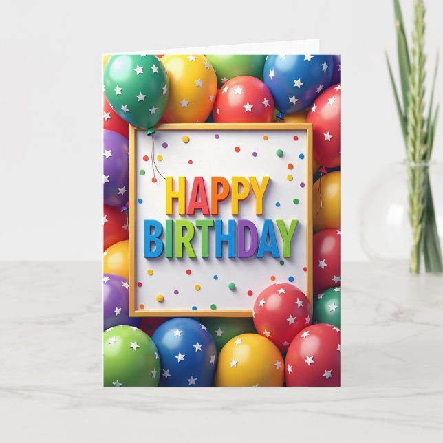 Carte de lettre d'anniversaire douce (Devant)