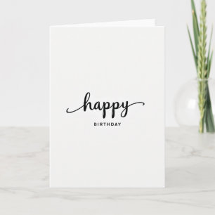 Carte de lettre d'anniversaire élégante