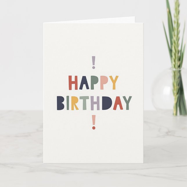 Carte de lettre d'anniversaire rustique (Devant)