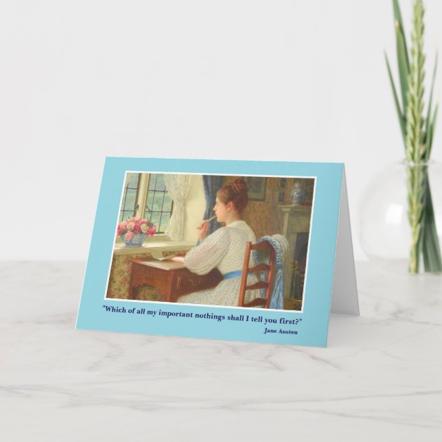 Carte de lettre de Jane Austen (Devant)