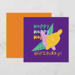 Carte de lettre de joyeux anniversaire en art de c