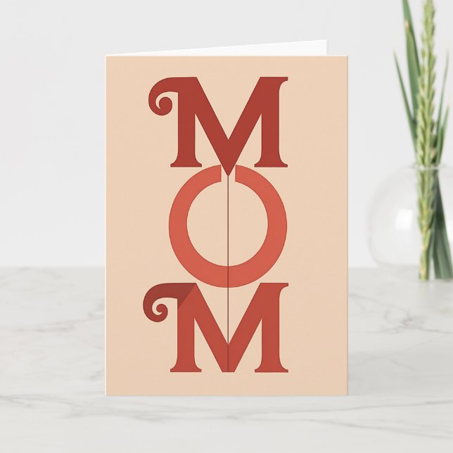 Carte de lettre rustique pour la fête des mères (Devant)
