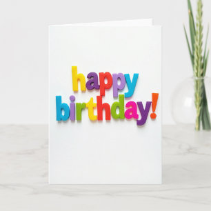 Carte de lettres 3D joyeuses