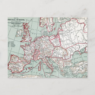 CARTE DE L'EUROPE, 12ème SIÈCLE