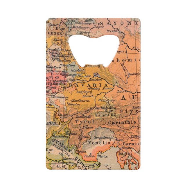 Carte de l'Europe centrale (Devant)