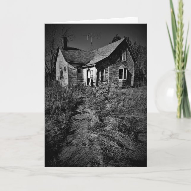 Carte de l'Halloween "Sentier de l'abandon" (Devant)