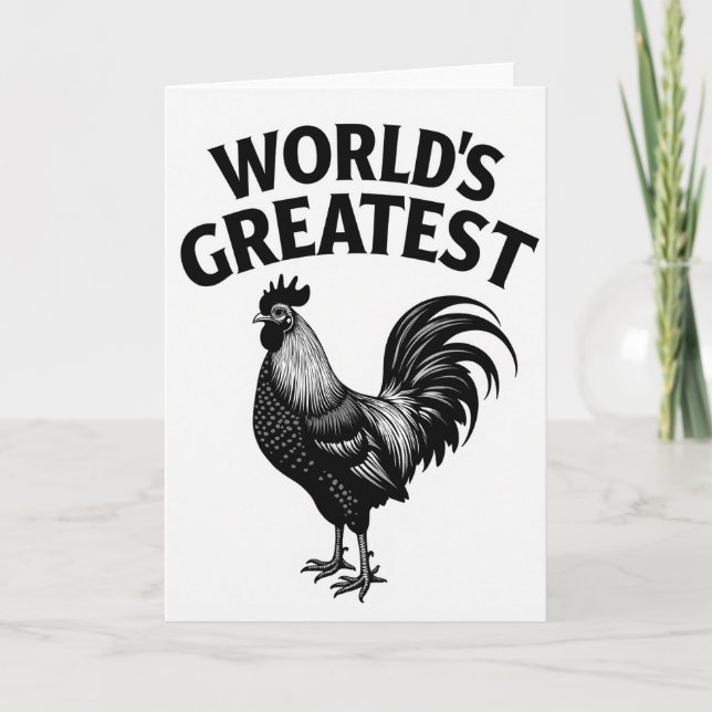Carte de l'Homme Coq de Classe Mondiale (Devant)