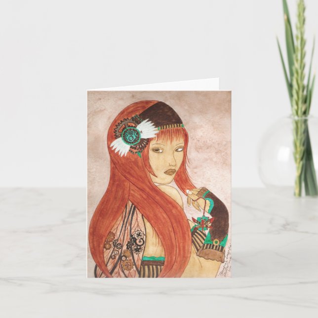 Carte de libellule de Steampunk (Devant)