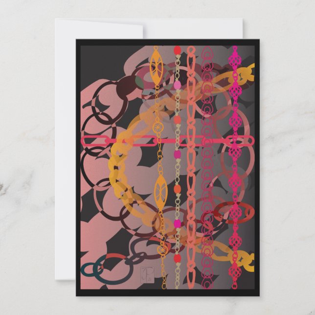 Carte de liens rose (Devant)