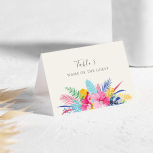 Carte de lieu de mariage Evergreen de la forêt de