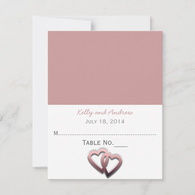Carte de lieu de mariage personnalisée (Devant)