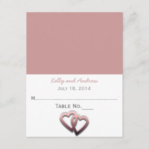 Carte de lieu de mariage personnalisée