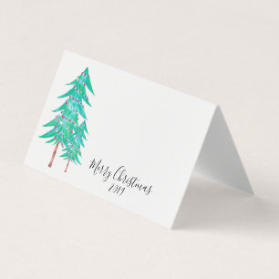 Carte de lieu du dîner de Noël simple