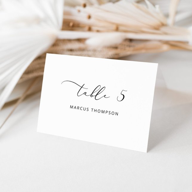 Carte de lieu minimaliste moderne Calligraphie (Créateur téléchargé)