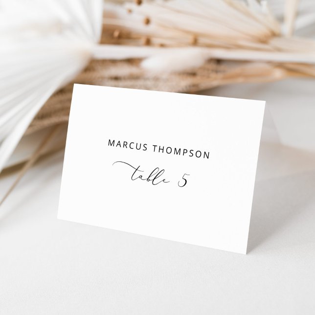 Carte de lieu minimaliste moderne Calligraphie (Créateur téléchargé)