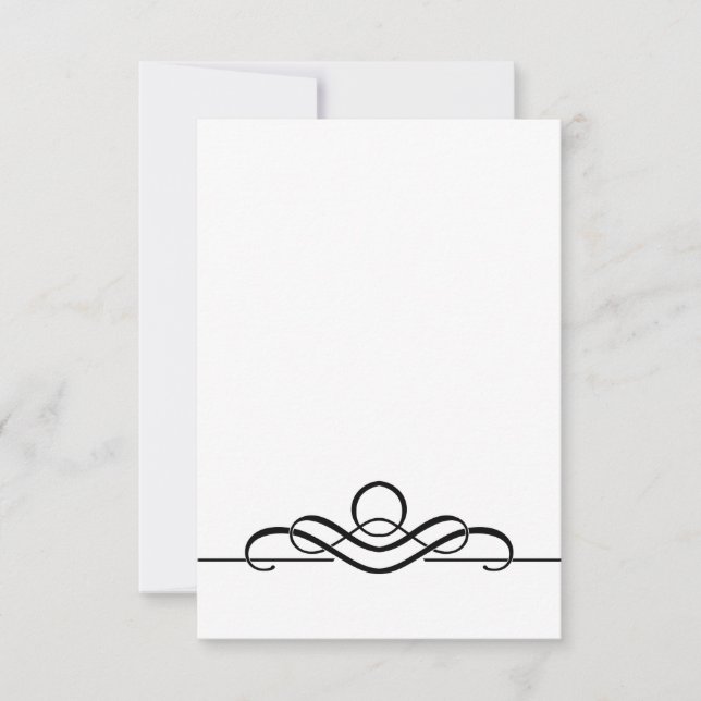 Carte de lieu simple à blanc personnalisable avec  (Devant)