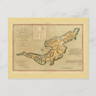 Carte de l'île de Bequia (1794)