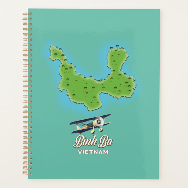 Carte de l'île de Bình Ba Vietnam (Devant)