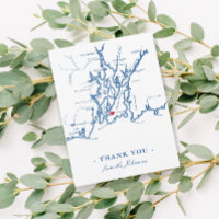 Carte de l'île de Newport Rhode avec Mariage de la