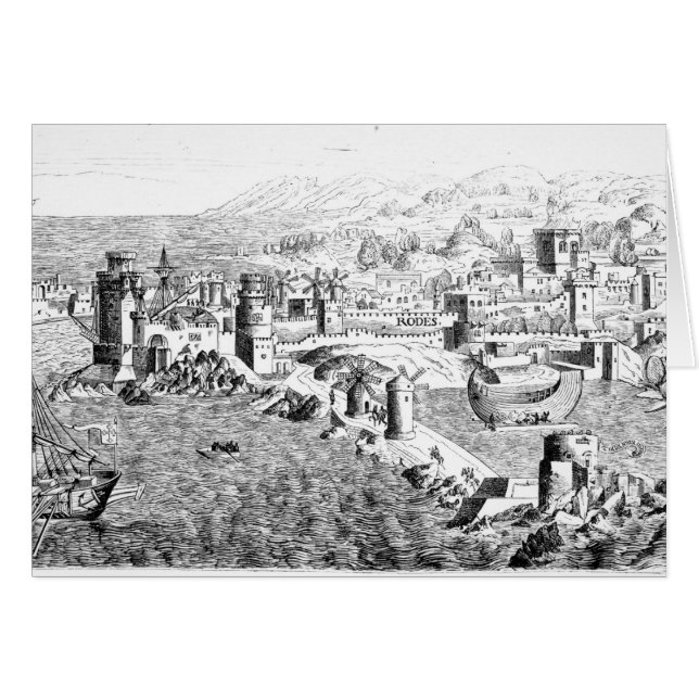 Carte de l'île de Rhodes (Devant horizontal)