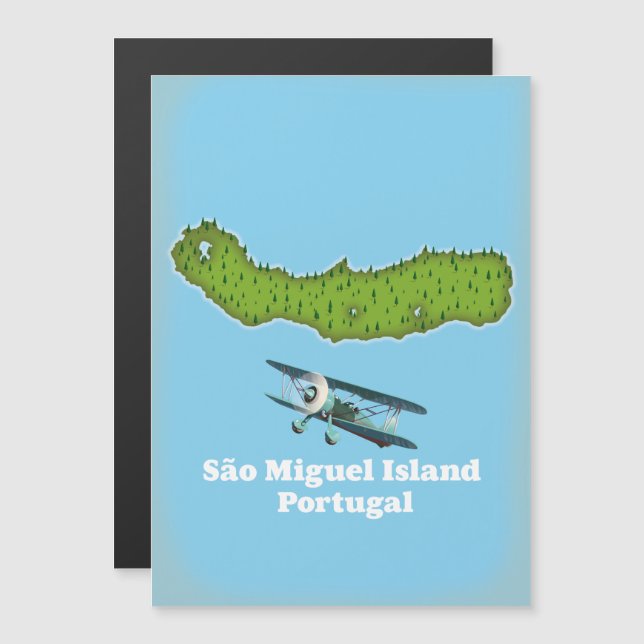 Carte de l'île de São Miguel (Devant / Derrière)