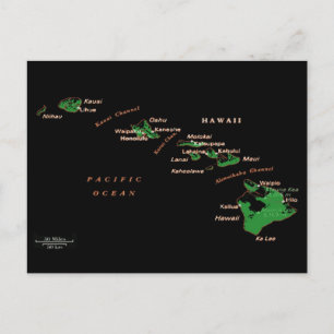Carte de l'île d'Hawaii