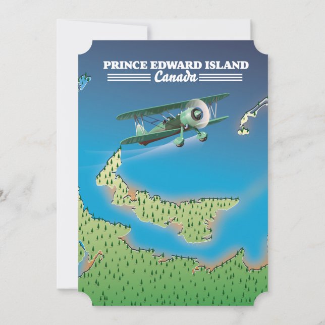 Carte de l'Île-du-Prince-Édouard, Canada. (Dos)
