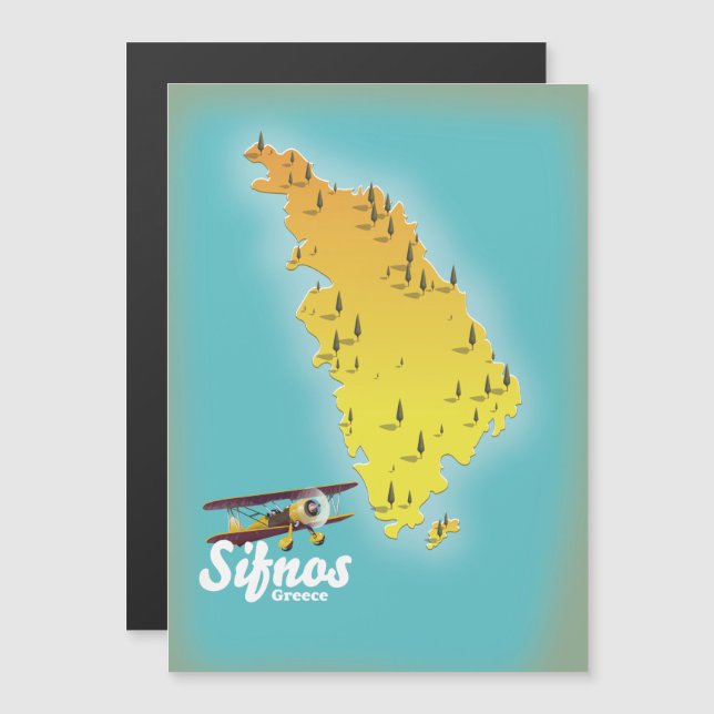 Carte de l'île grecque de Samos (Devant / Derrière)