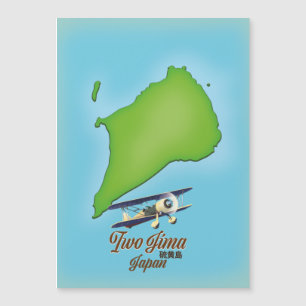 Carte de l'île Iwo Jima Japon