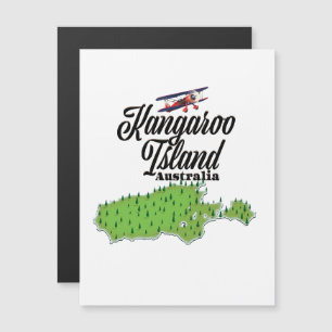 Carte de l'île Kangourou en Australie
