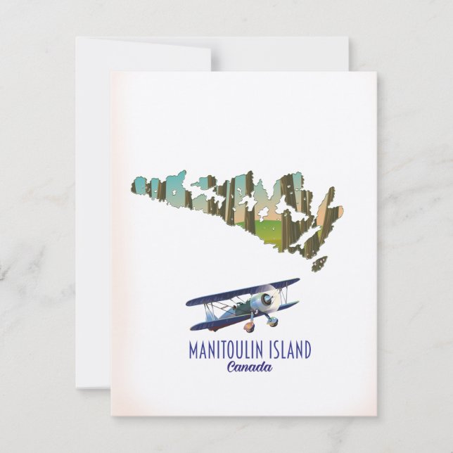 Carte de l'île Manitoulin Canada (Devant)
