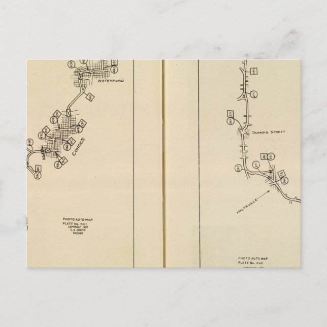 Carte de l'index Albany, Saratoga Springs (Devant)