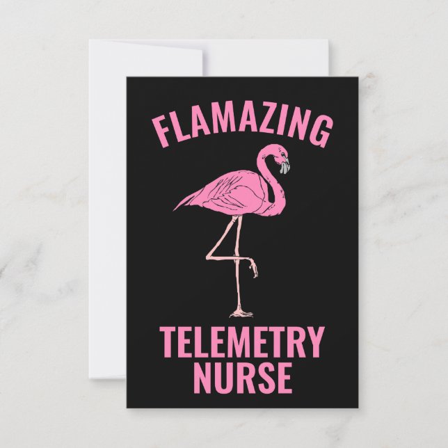 Carte de l'infirmière de télémétrie Flamazing (Devant)