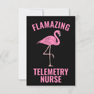 Carte de l'infirmière de télémétrie flamboyante