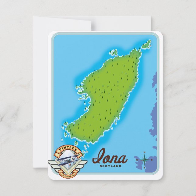 Carte de l'Iona Écosse (Devant)