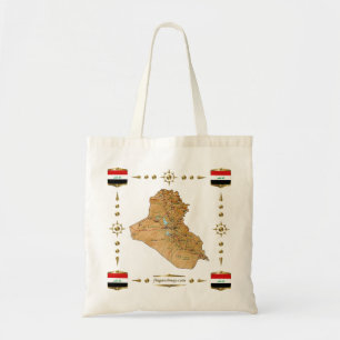 Carte de l'Irak + Sac de drapeaux